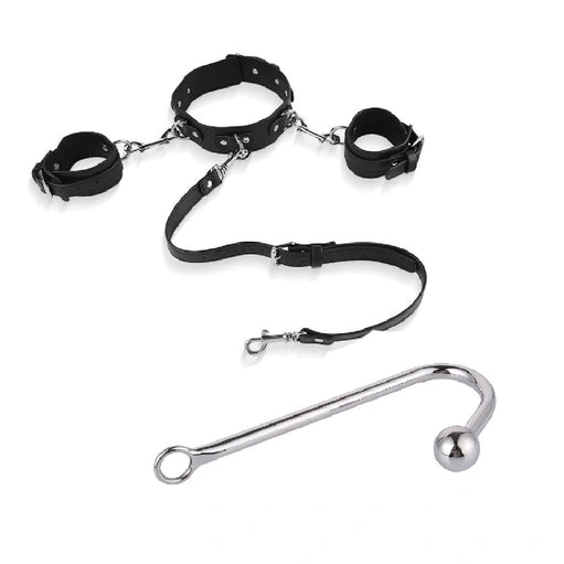 Elegant Hook Collar Anal 5334 Cuffs with Beaded and 1211